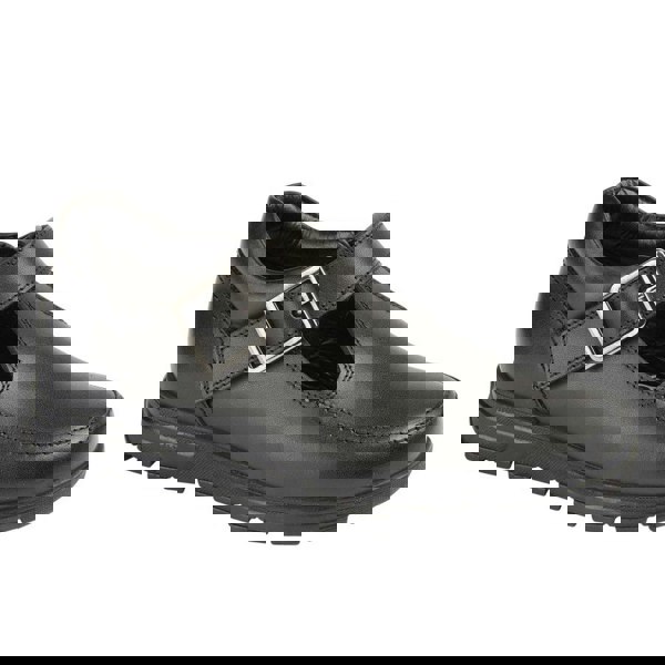 Roamers Girls Leather Mary Janes - Black