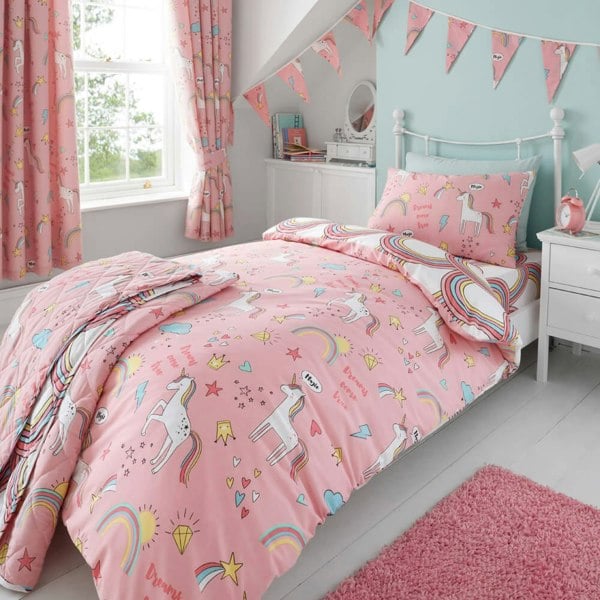 Unicorn Rainbow Bedding - Happy Linen Company