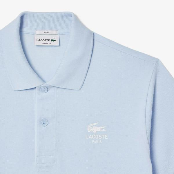 Lacoste Unisex Adult L.12.12 Signature Classic Polo Shirt - Sky Blue - 
