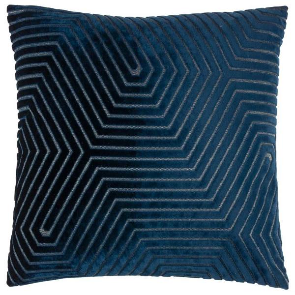 Paoletti Evoke Cut Cushion Cover - Navy - 