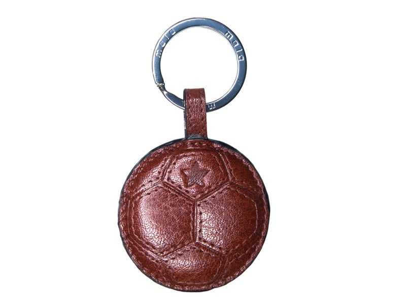 Mala Leather Football Leather Keyring – Hand-Stitched Design in Gift Box