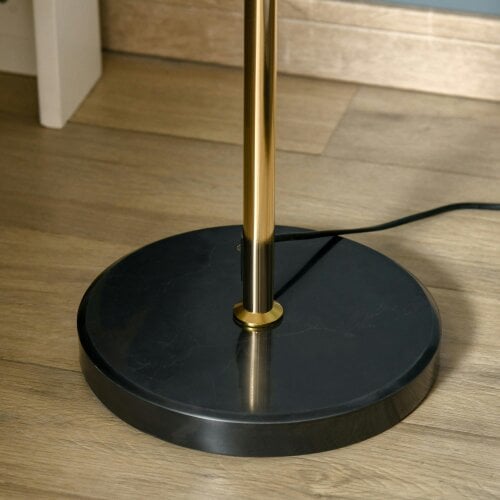 Wyld Haus Dodine Metal And Crystal Dandelion Style Floor Lamp With Foot Switch 160 cm