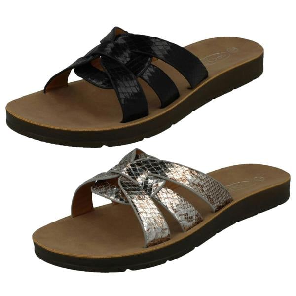Spot On Ladies Spot On Knot Vamp Mules F00342