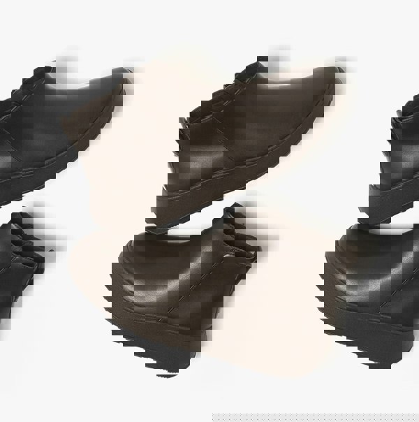 FitFlop F-MODE FLATFORM Womens Zip Ankle Boots Chocolate Brown