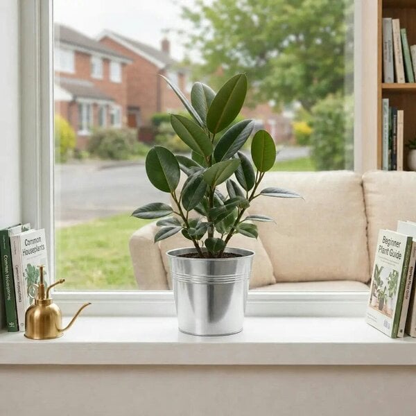 Ficus Robusta Rubber Plant – Elegant Glossy Green Foliage Indoor Houseplant
