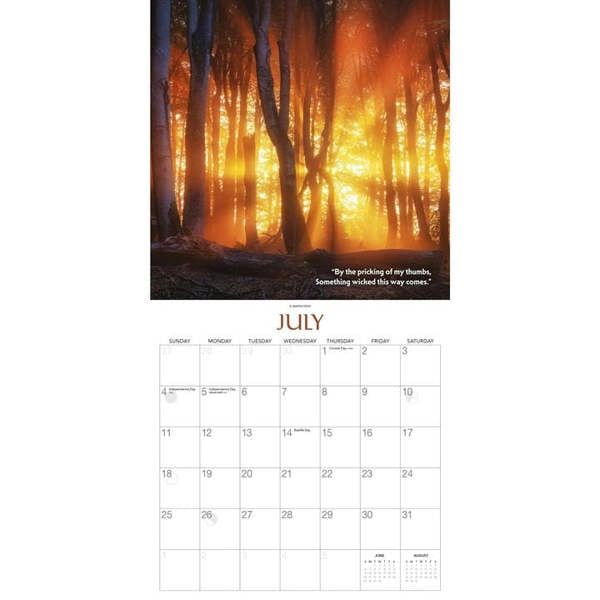 Witchcraft Witches Woods Calendar 2027, Wall Calendars, Month To View, History & Literature, Gift