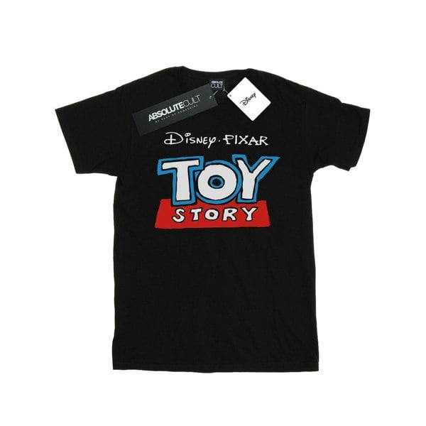 Disney Mens Toy Story Cartoon Logo T-Shirt - Black