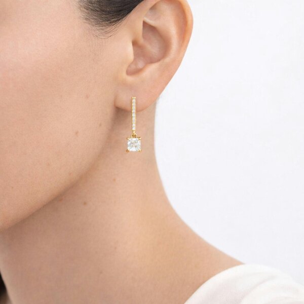 Uchi & Soto Shikaku Gold Drop Stone Earrings