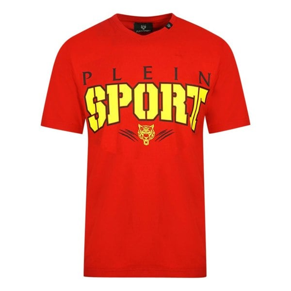 Plein Sport Bold Sport Logo T-Shirt - Red