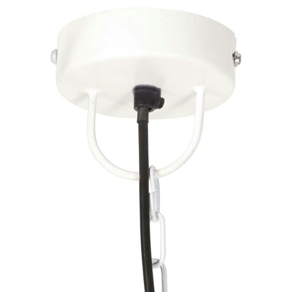 Berkfield Industrial Hanging Lamp 25 W White Round 30 cm E27