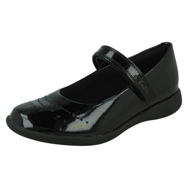Clarks Girls Clarks Gem Detail School Shoes Etch Gem