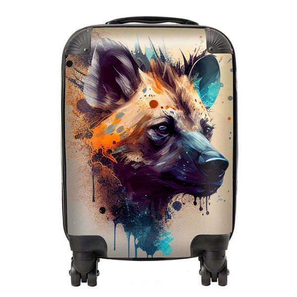 Warren Reed Hyena Face Splashart Light Background Suitcase