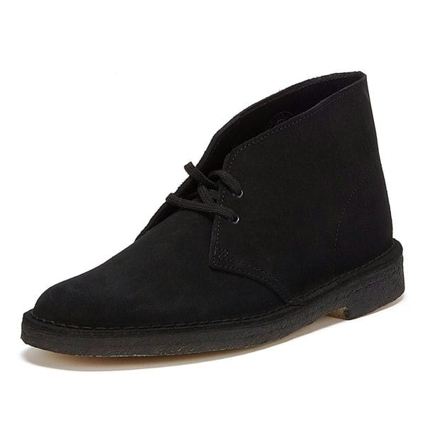 Clarks Originals 26155480 Men's Desert Boots Black Suede