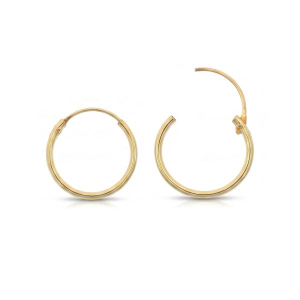 Spero London 9ct Solid Gold Hoop Earrings