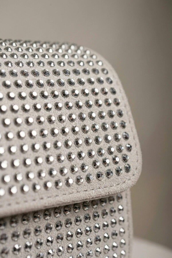 ikrush Pearl Diamante Flap Crossbody Bag