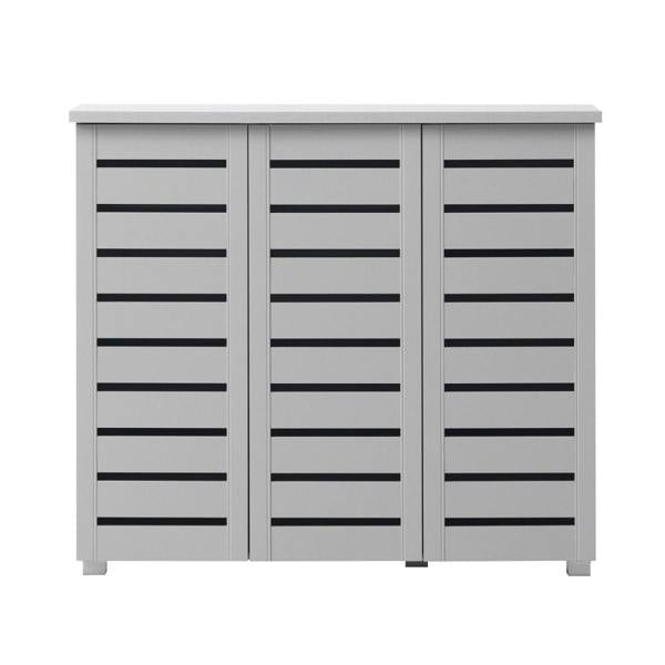 Timber Art Design 5 Tier Shoe Storage Cabinet 3 Door Cupboard Stand Rack Unit