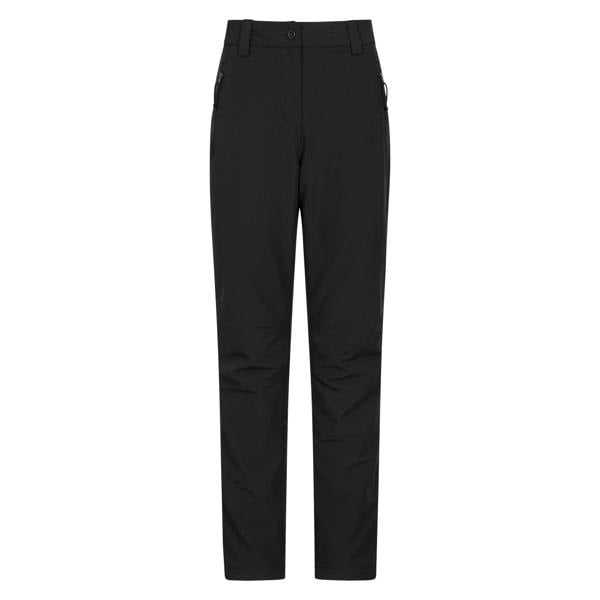 Mountain Warehouse Womens/Ladies Arctic II Stretch Fleece Lined Regular Trousers - Black - 