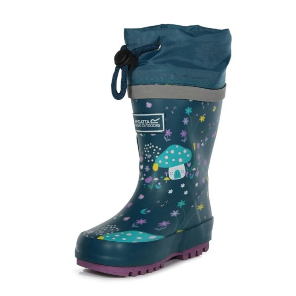Regatta Kids Fantasy Peppa Pig Splash Wellington Boots - Gulfstream