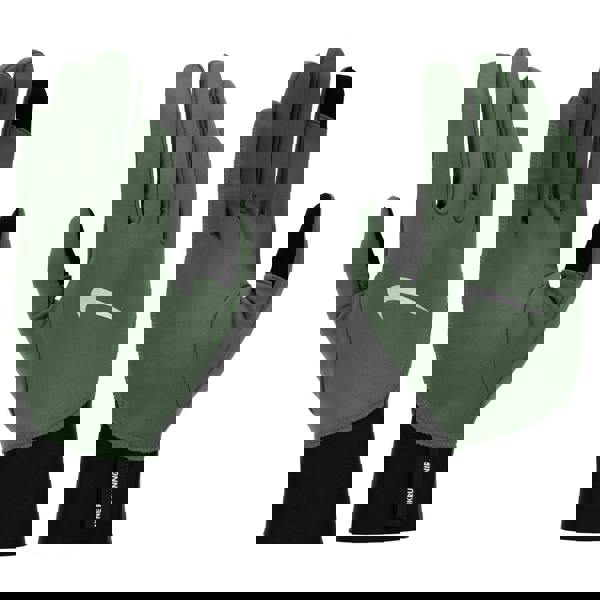 Nike Pacer Midweight Logo Gloves - Green - 