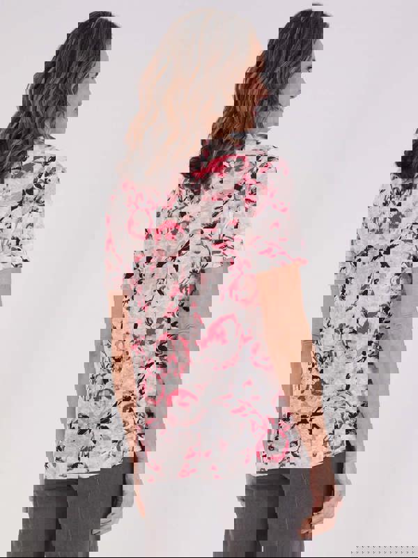 TIGI Rose Bloom Printed Top