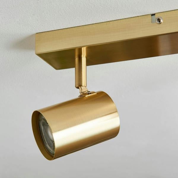 Pagazzi Lighting Hereford 4 Light Satin Gold Ceiling Spotlight Bar
