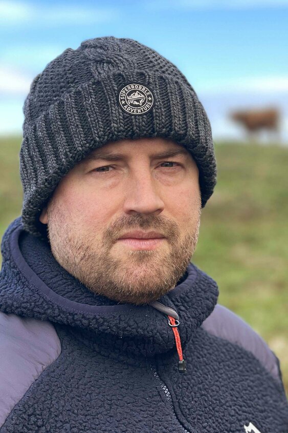 SuperBobble Fisherman's Charcoal Beanie Hat