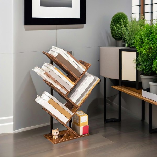 Rafaelo Mobilia Desk Tree Bookshelf