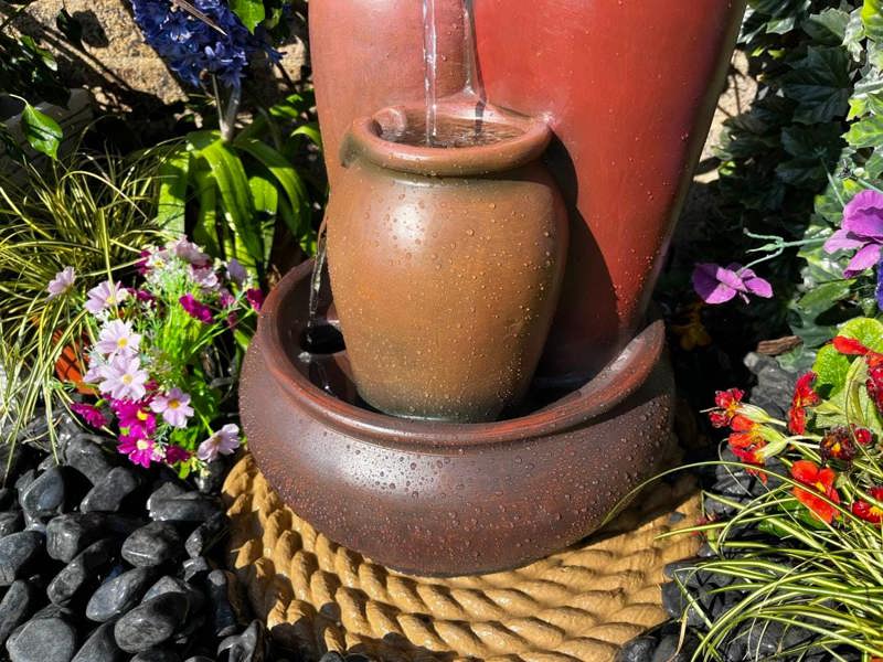 Tranquillity Water Features 3 Pouring Urns Traditional Water Feature