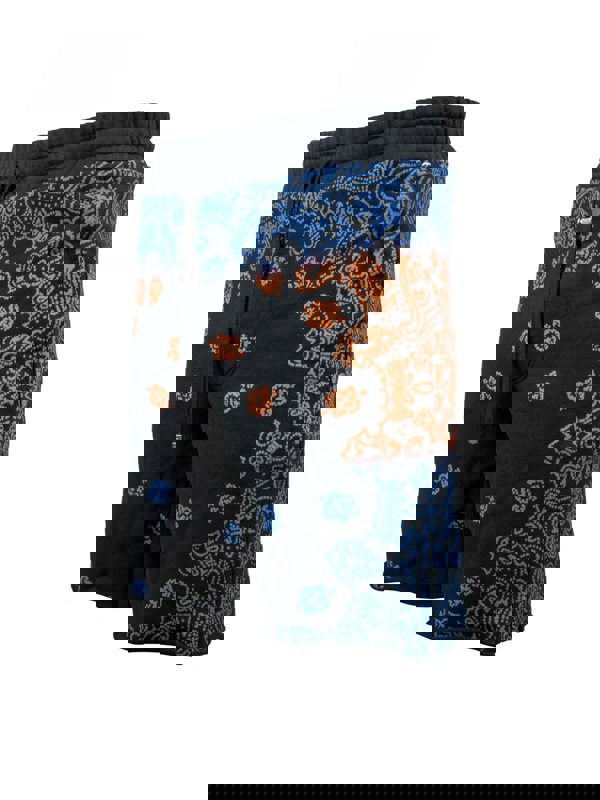 Amiri Bandana Bleach Shorts – Blue / Orange