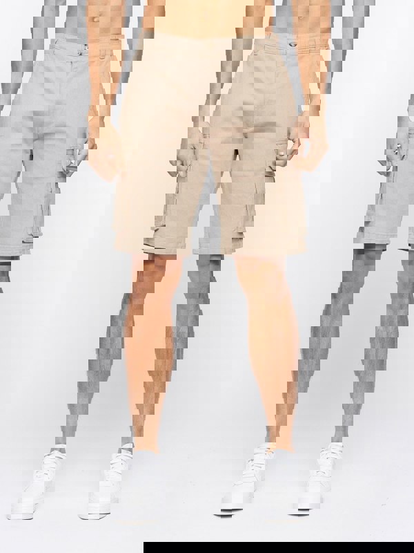 Crosshatch Frentons Cargo Shorts Stone
