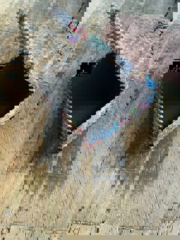 ISTOOLS Premium Handmade Damask Multicolour Storage Ottoman Bench – UK Storage Seat & Coffee Table