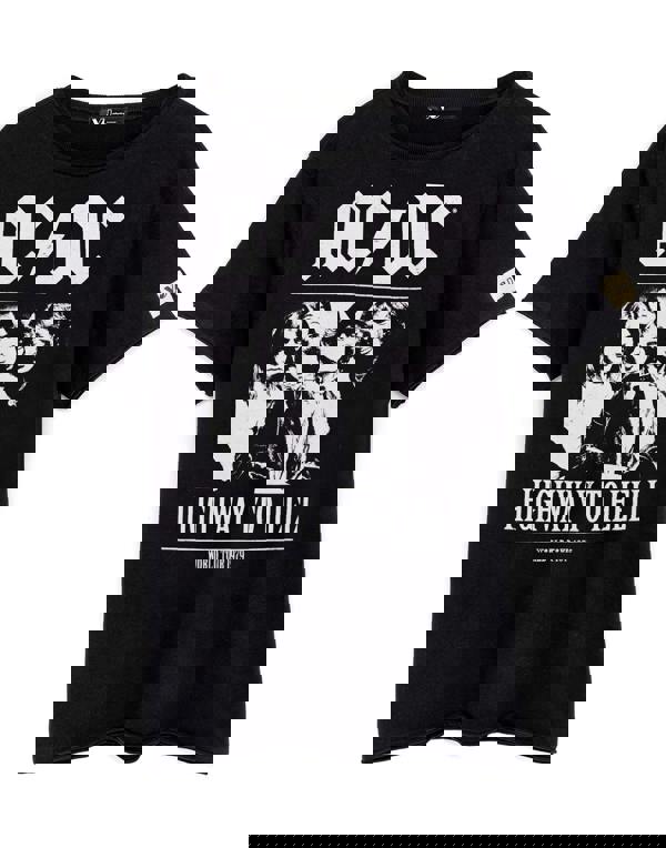 AC/DC Unisex Black Band Members Short Sleeved T-Shirt