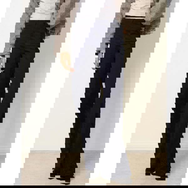 Blue Vanilla Floral Embroidered Detailed Flared Jeans