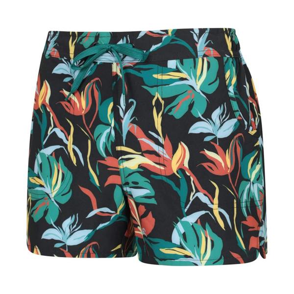 Mountain Warehouse Womens/Ladies Patterned Stretch Flowers Boardshorts - Black - 
