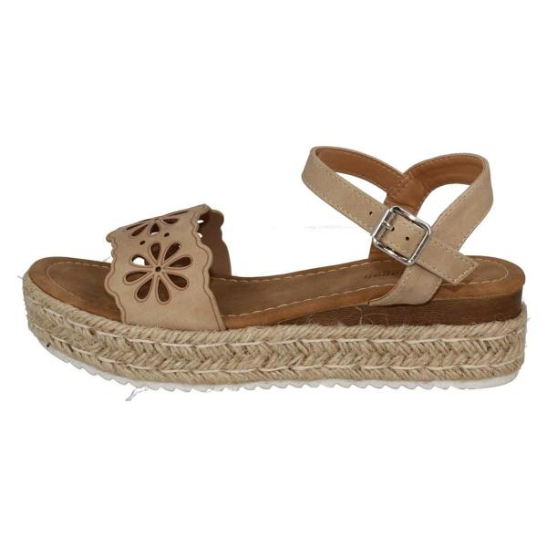 Savannah Ladies Savannah Mid Wedge Heel Wide Fit Sandals F12041