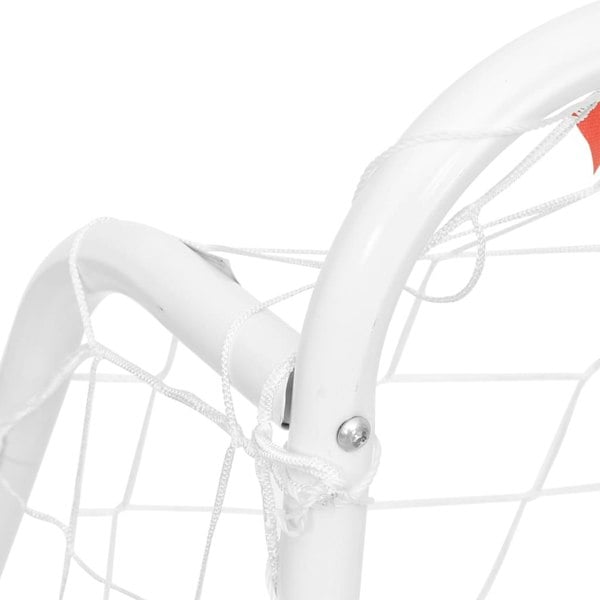 Berkfield Football Goal with Net White 125x96x60 cm Steel&Polyester