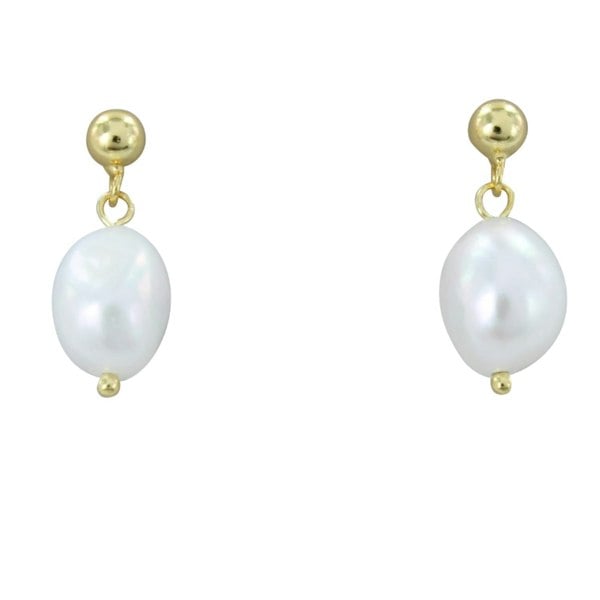 Sterling Silver Bead and Pearl Drop Earring - Reeves & Reeves