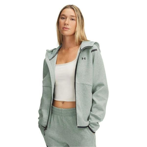 Under Armour Womens/Ladies Raglan Full Zip Hoodie - Green Marl - 