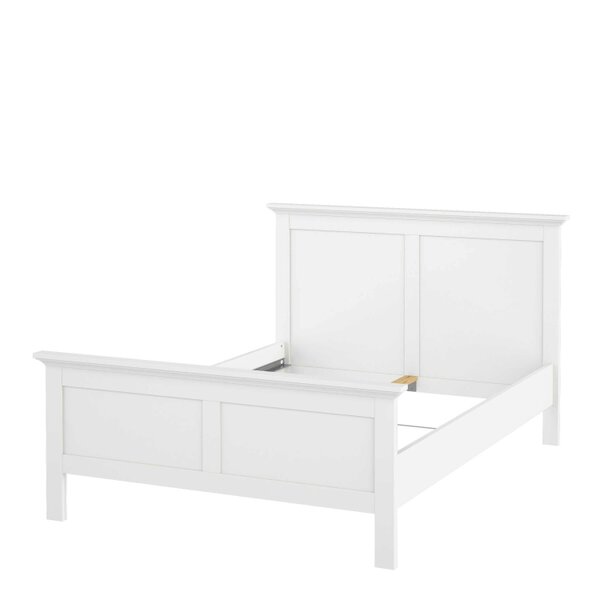 Wyld Haus Osaka Double Bed Frame 4ft6 Farmhouse White Wood