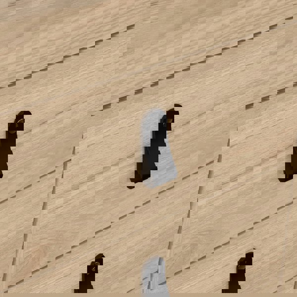 Furniture To Go Barcelona Bedside Table 3 Drawers in Jackson Hickory Oak