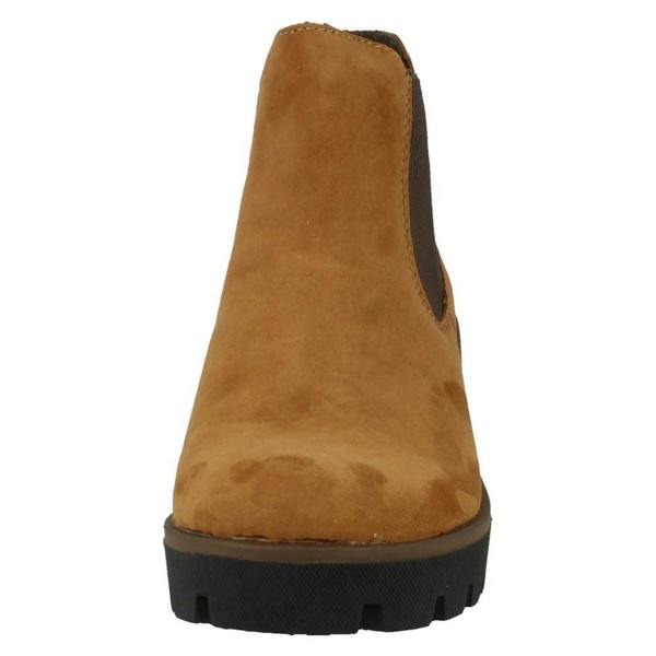 Rieker Ladies Rieker Chunky Gusset Detailed Heeled Ankle Boots 79265