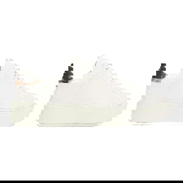 Boss Womens/Ladies Amber Logo Leather Trainers - White - 