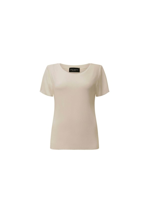 James Lakeland Short Sleeve Beige Top