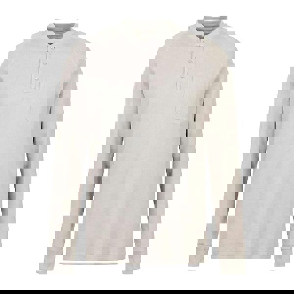 Mountain Warehouse Mens Selby Waffle Henley Long-Sleeved T-Shirt - Dark Beige