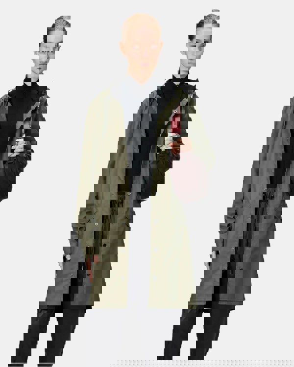 Rains Long Unisex Jacket - 134 Marsh