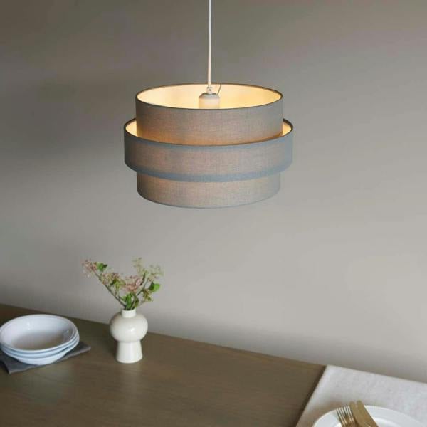 Pagazzi Lighting Ziggy Charcoal Easy-Fit Pendant