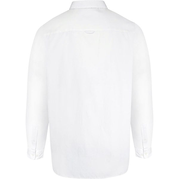 Duke Mens D555 Richard Oxford Kingsize Long-Sleeved Shirt - White