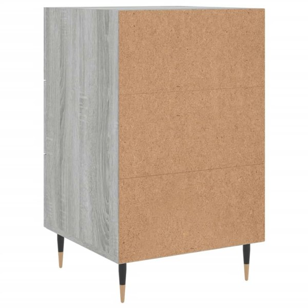 Berkfield Bedside Cabinet Grey Sonoma 40x40x66 cm Engineered Wood