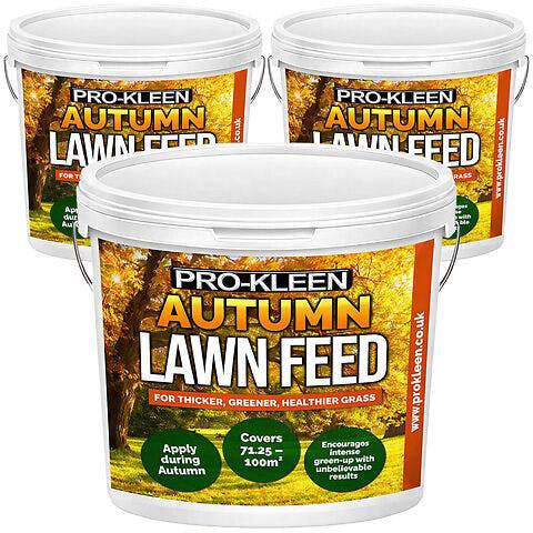 ProKleen Pro-Kleen Autumn Lawn Feed Fertiliser Encourages Grass Green Up & Prevents Lawn Disease Covers up to 300m2 7.5kg
