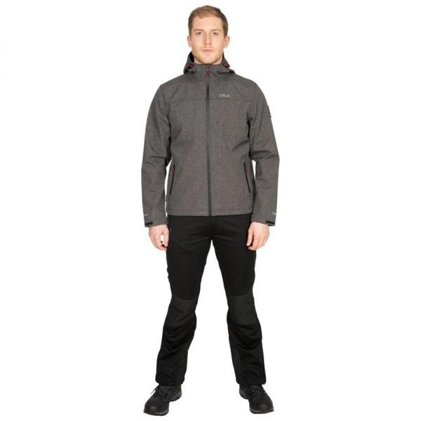Trespass Mens Gabe Waterproof Softshell Jacket - Black Marl - 